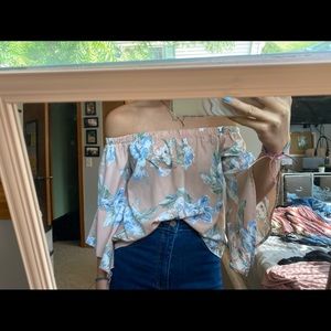 Floral Off The Shoulder Top